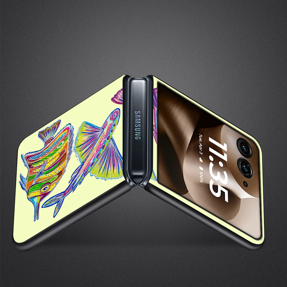 Phone Cover Phone Case for Motorola Razr 70 Razr Fold 50 60 Ultra 50/60 70 Plus Seashell Conch Art