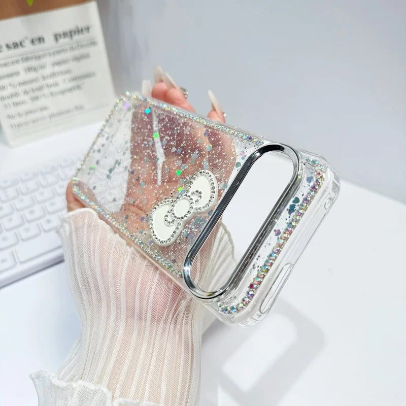 Luxury Crystal Rubber Shiny Glitter Clear Case For Google Pixel 10 9 8 Pro XL 10A 9A Fashion Diamond Shockproof Glitter Cover