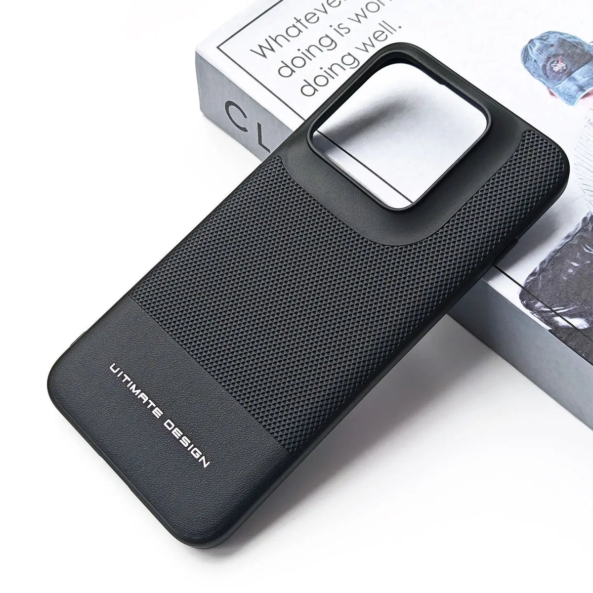 For Motorola MOTO Edge 70 Ultra X70 Air Pro Signature Case Luxurious Woven Texture Frosted Skin-friendly PU Leather Cover Funda