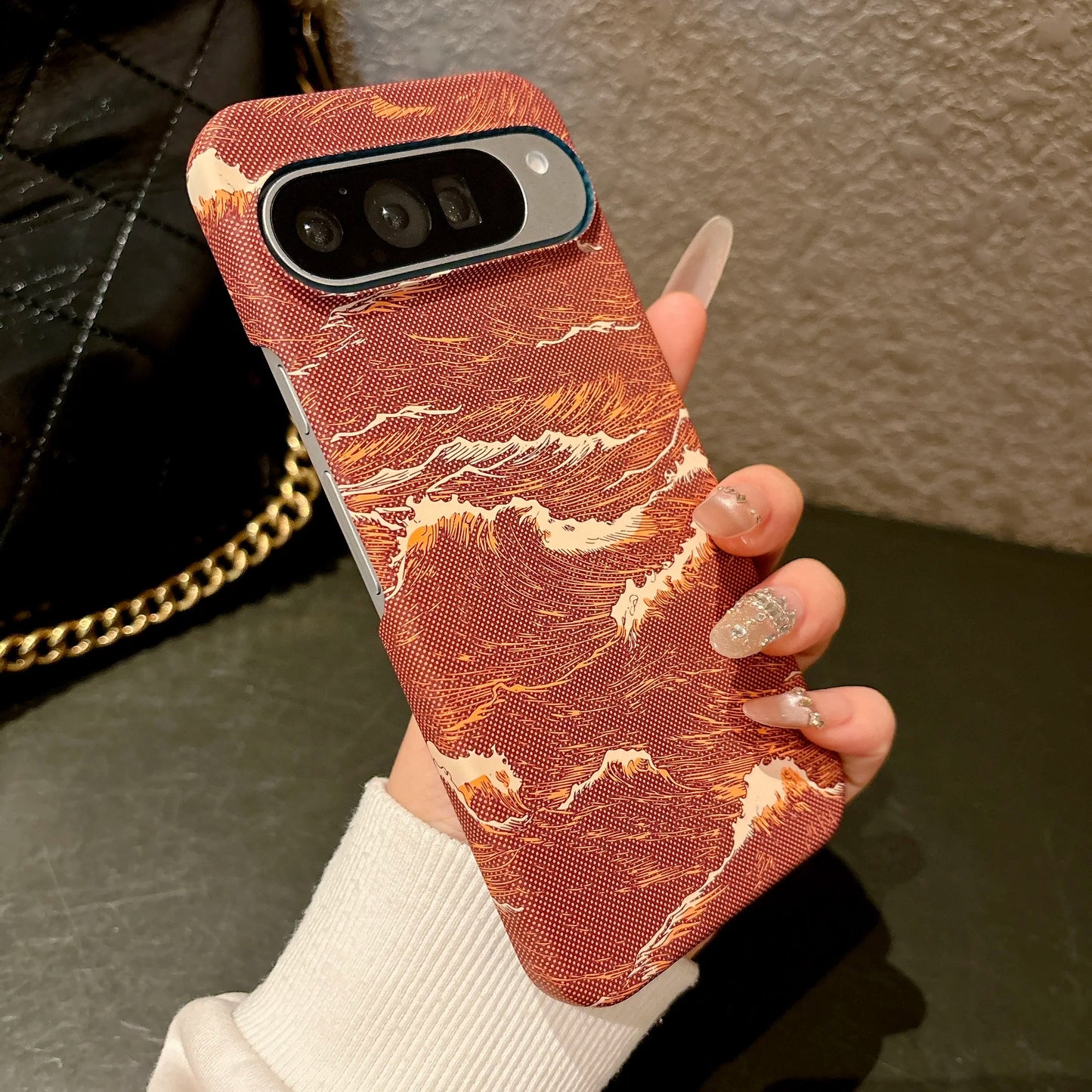 Luxury Kevlar Pattern Leather for Magsafe Wireless Charging Phone Case for Google Pixel 7 8 9 10 Pro XL 10A 9A Magnetic Cover