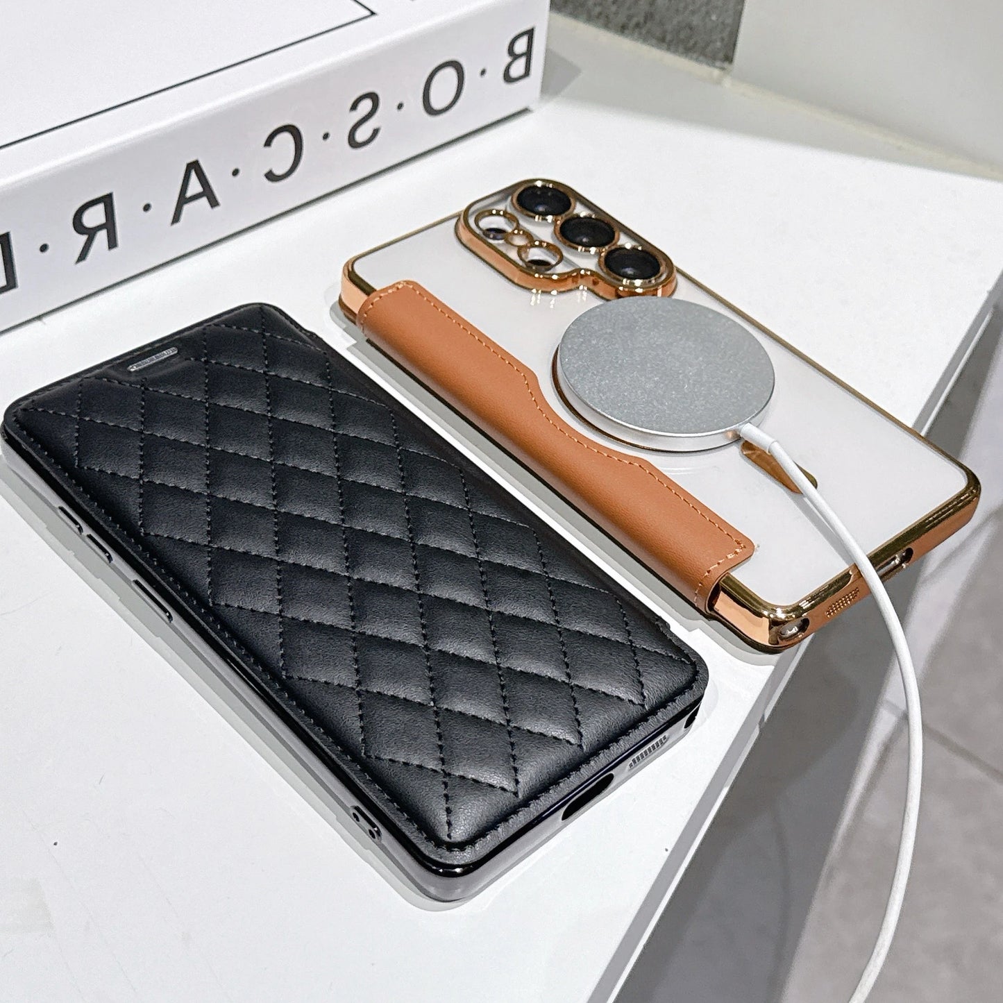 Card Storage Wallet Flip PU Leather Magnetic Case for Samsung Galaxy S26+ S25 S24 S23 FE S22 Ultra Plus A57 A55 Hard Clear Cover