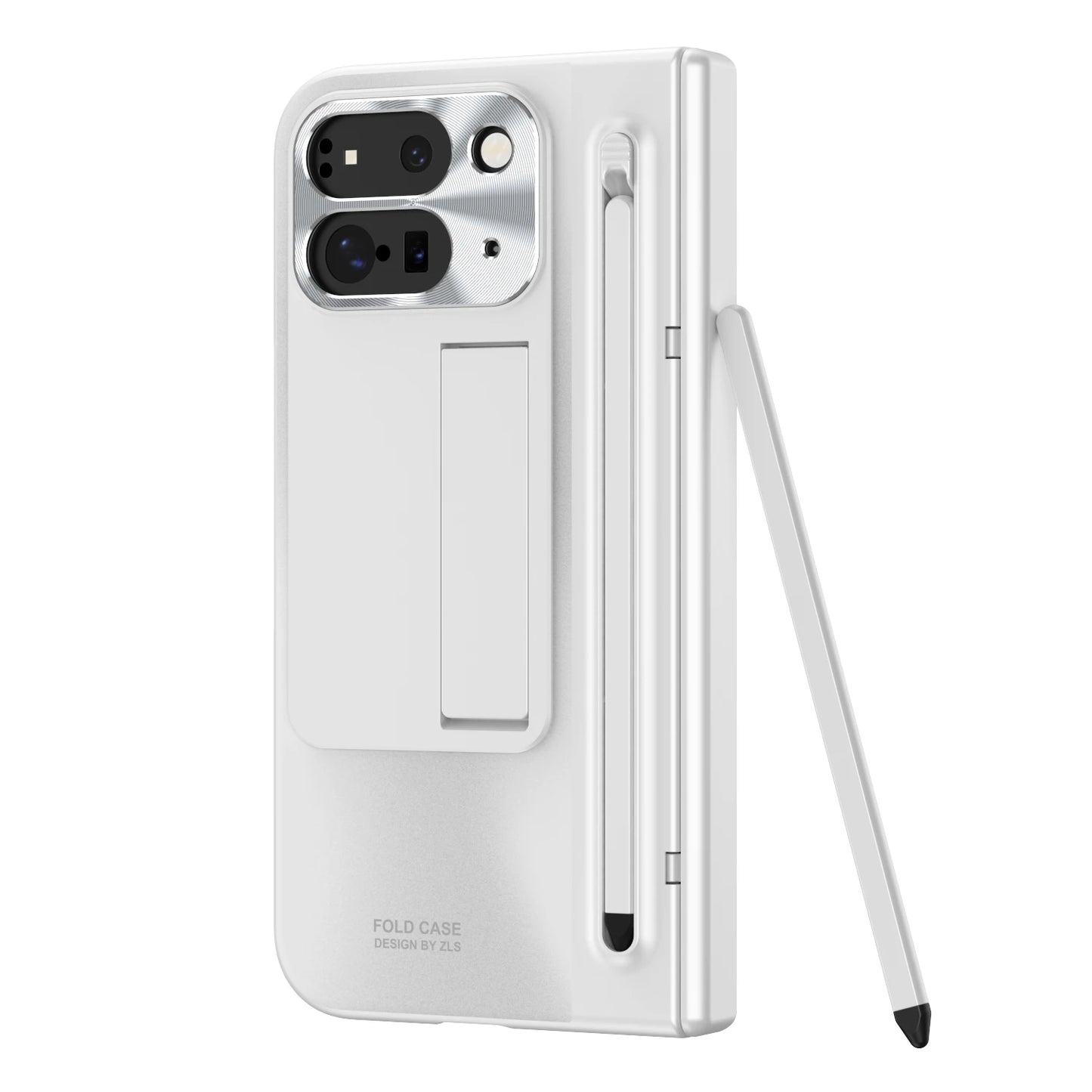 360 Full Protection Hinge Case For Google Pixel 10 9 Pro Fold 2 With Touch Pen Tempered Folding Cover For Samsung Z Fold 6 5 4
