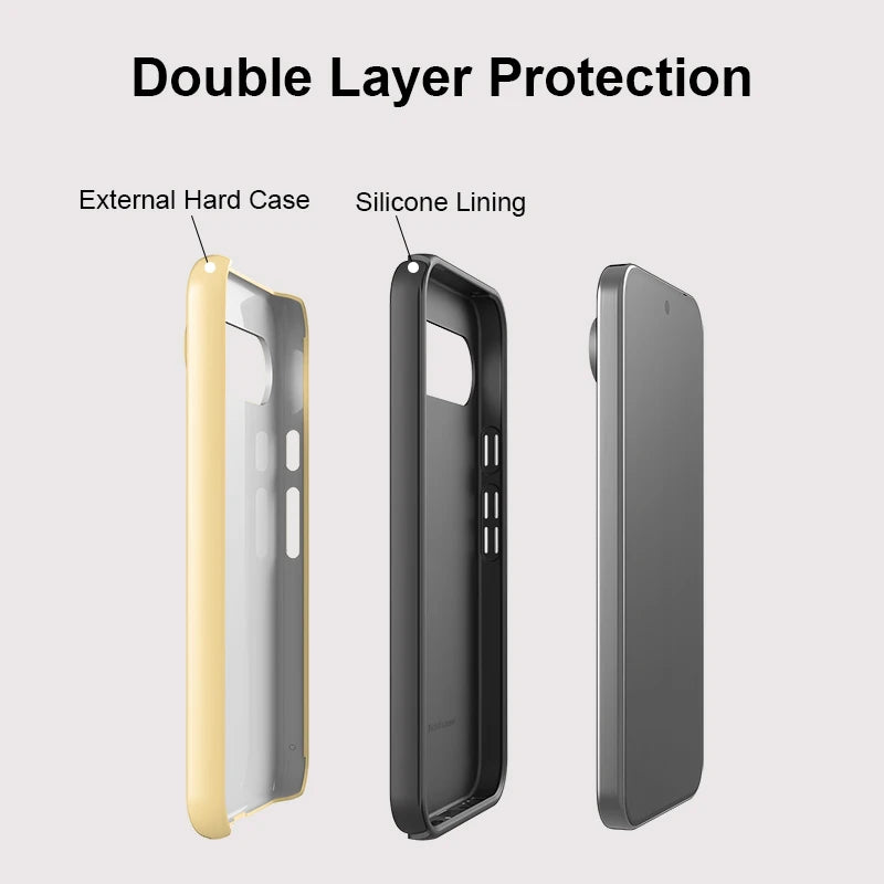 Fcicicase Matte Shockproof Phone Case For Google Pixel 10A  7A 8A 10 8 9 Pro 10 9 Pro XL Pizza Pattern Anti-knock Back Cover