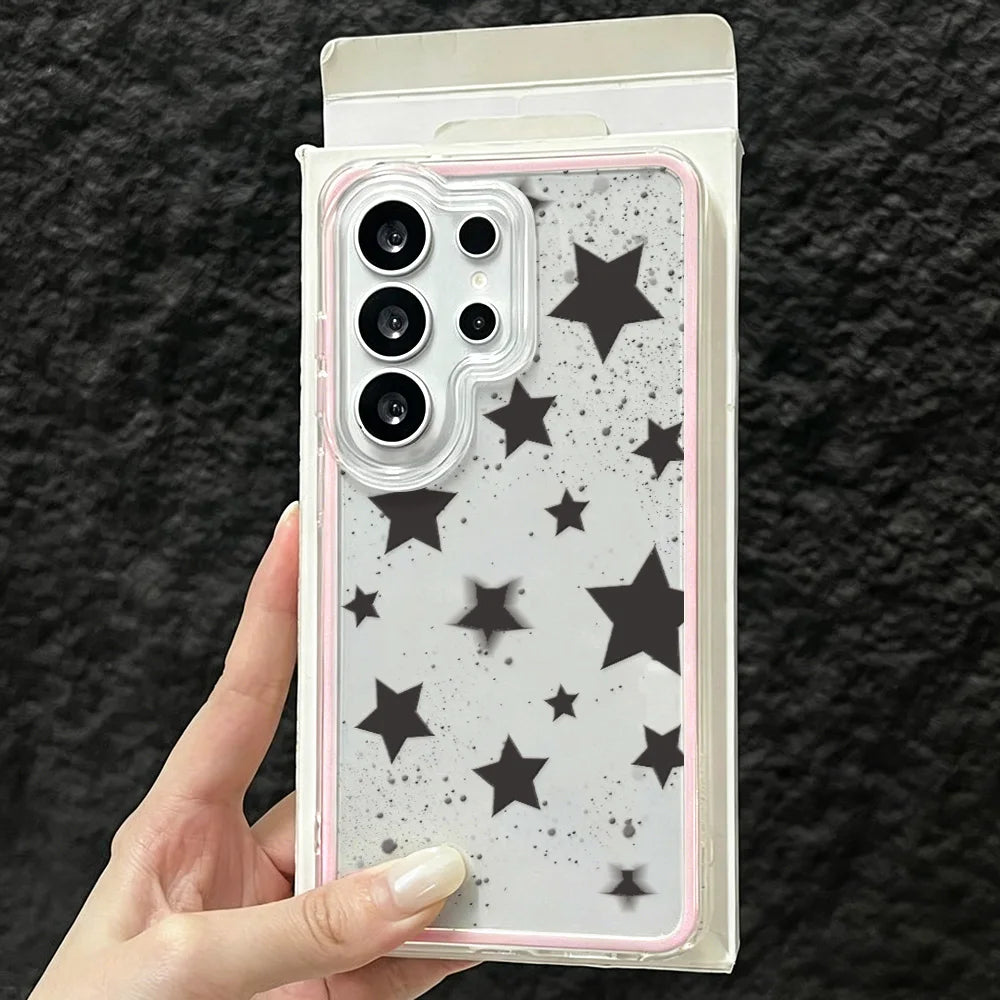 Cute Polka Dot Phone Case For Samsung A56 5g A57 S26 Ultra A55 A35 A34 A25 A07 A16 A37 A17 A53 A06 A05 S23 S24 S25 Glossy Cover