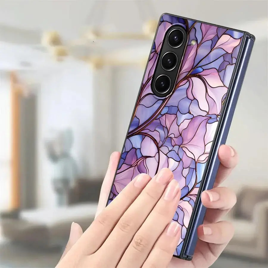 Beautiful Flowers Back Phone Cover Case for Samsung Galaxy ZFold4 Z Fold 7 6 5 4 3 ZFold3 ZFold7 ZFold6 ZFold5