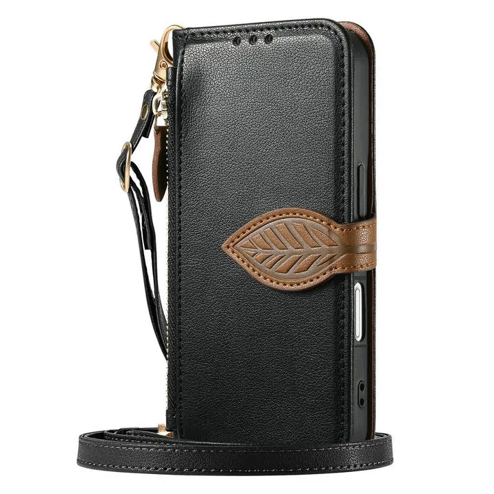 Z Fold8 Ultra 5G Flip Case For Samsung Galaxy Z Fold 8 Ultra Crossbody Zipper Leather Wallet Funda Galaxy Z Fold 8 Ultra Cover