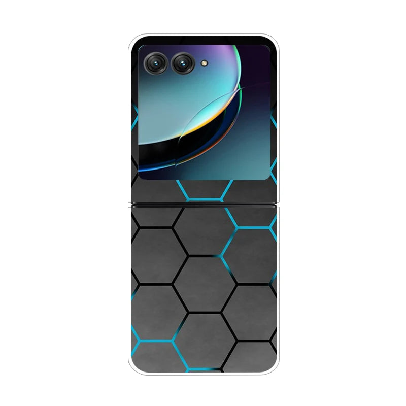 For Motorola Razr 50 Ultra Case Cute Transparent PC Hard Case Back Cover For Moto Razr 50 Ultra Phone Coque 50Ultra Plus Capa