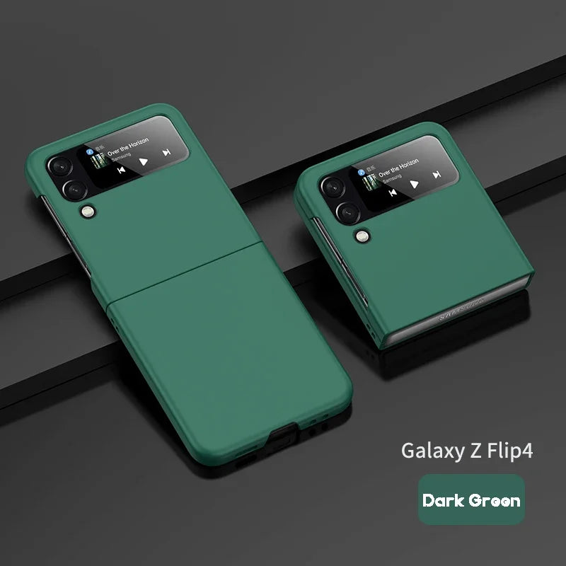 Skin Feel Hard Case for Samsung Galaxy Z Flip 3 4 5 6 7 5G Flip7 Flip6 Protection Luxury Foldable Shockproof Ultrathin Cover