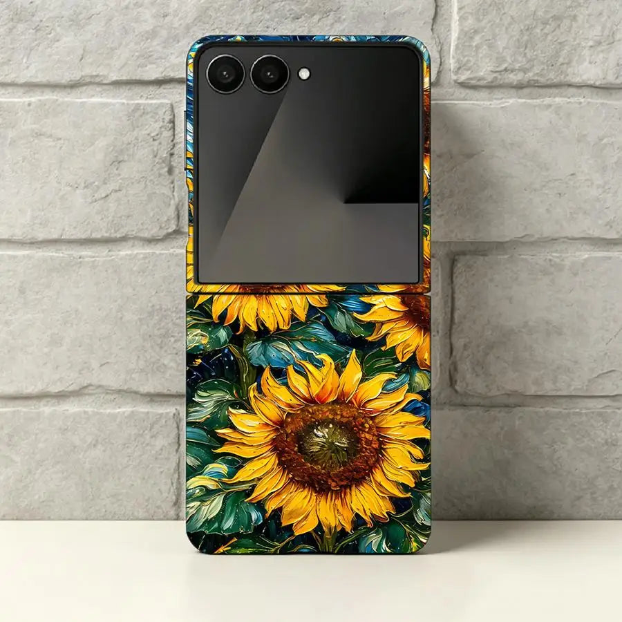 Phone Cover Case for Samsung Galaxy Z Flip 7 6 5 4 3 Z Fold 7 6 5 4 3 Van Gogh Sunflowers