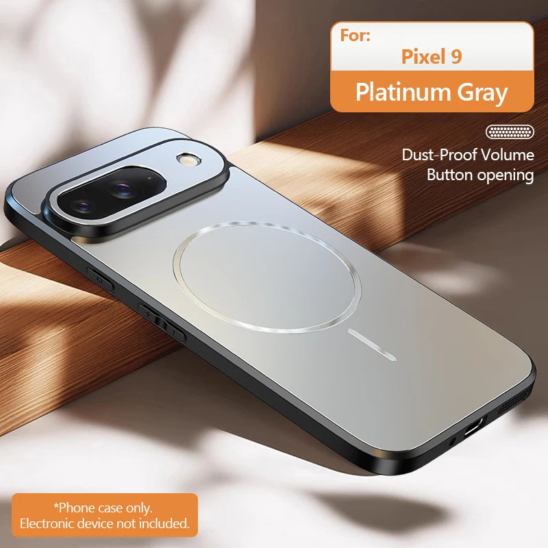 Luxury AG Slim Matte Magnetic for Magsafe Case For Google Pixel 10 9 8 7 Pro XL 9A 8A 10A Non-slip Wireless Charging Hard Cover