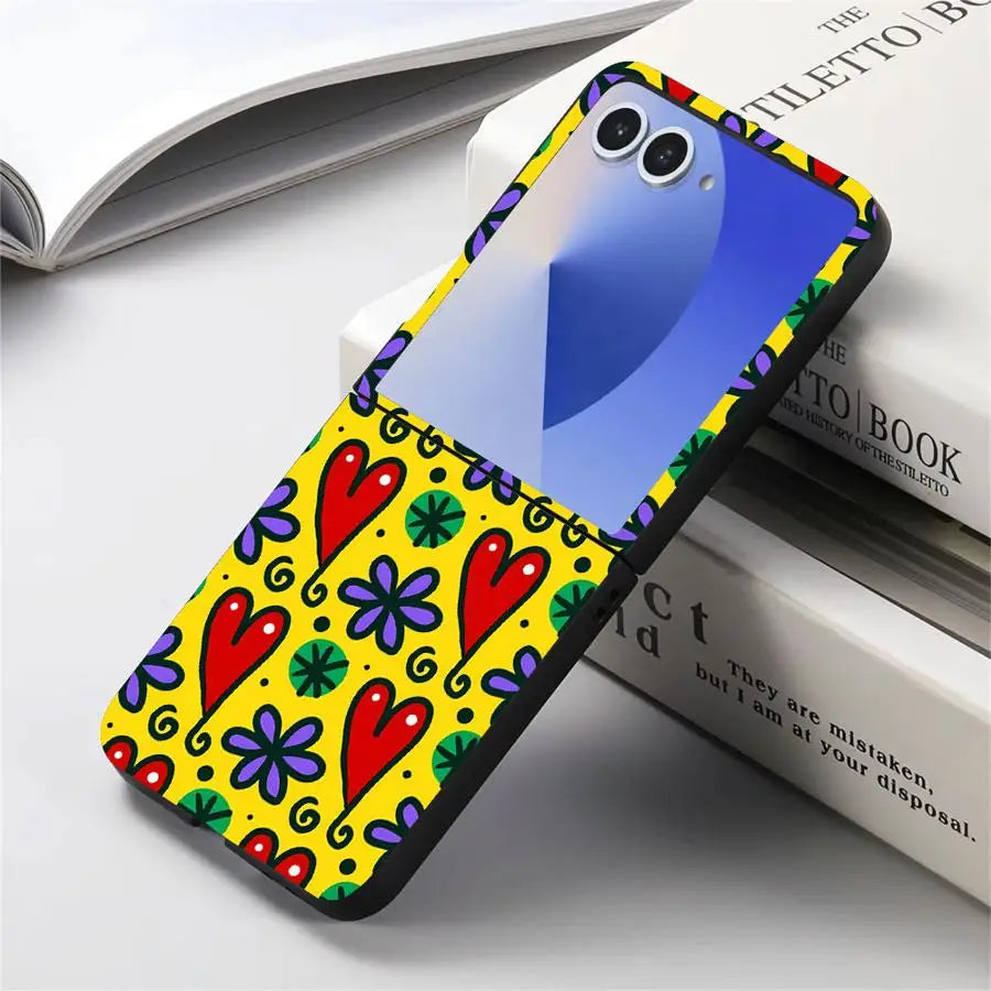 Cover Phone Case for Motorola Razr 70 50 60 Ultra Razr Fold 50/60 70 Plus Colorful Hearts Graffiti