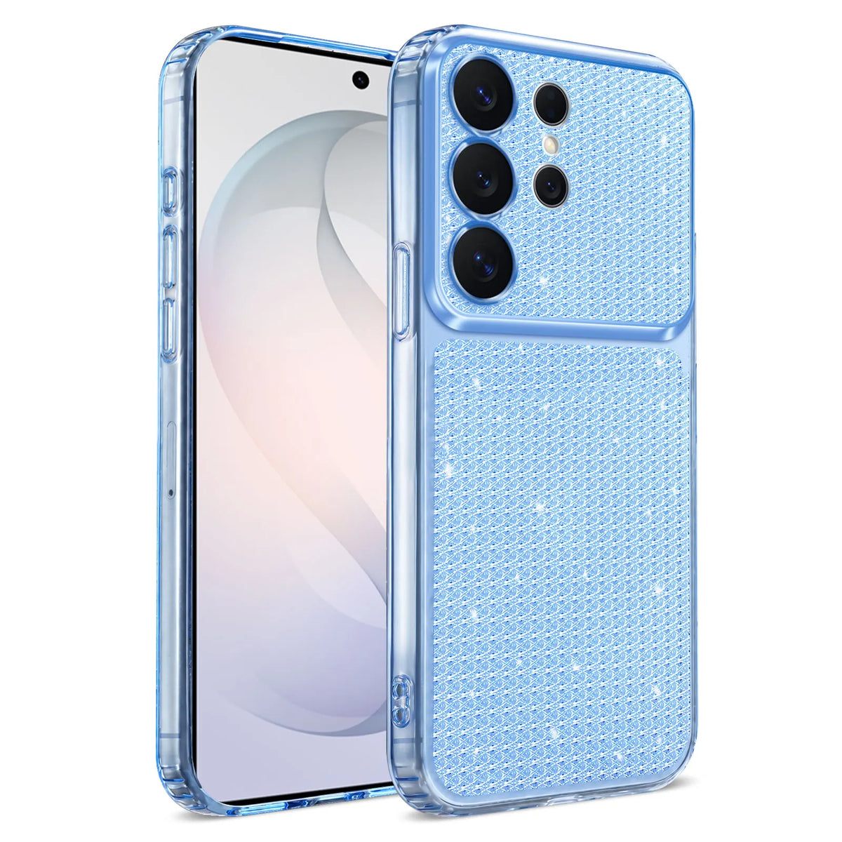 Luxury Glitter Diamond Pattern Soft TPU Case For Samsung S26 FE S25 S24 S23 FE S22 Ultra Plus S21 S20 A57 A37 A27 A17 A36 A26 16