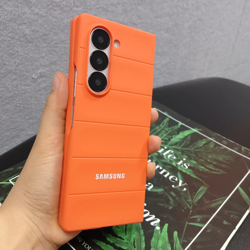 Skin Feel Phantom Shield Case For Samsung Galaxy Z Fold 7 6 5 4 3 Fold7 Fold6 2-piece Set Protective Shockproof Back Cover Funda