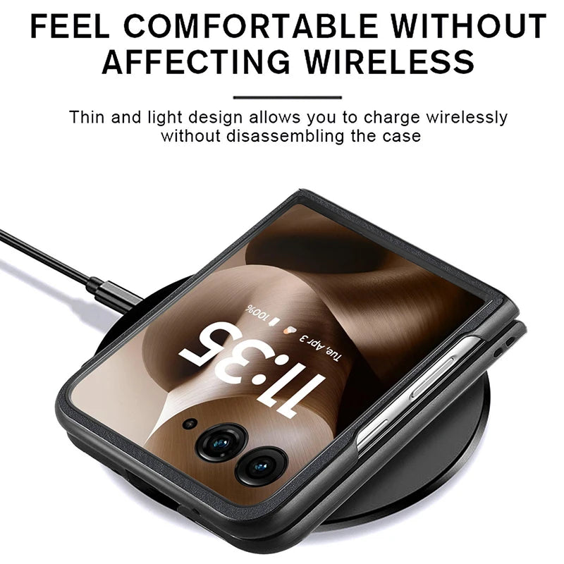Case For Motorola Razr 60 Ultra 2025 50 Ultra 40 Ultra Razr Plus 2024 Retro PU Leather Hard Shockproof Mobile Phone Case Cover