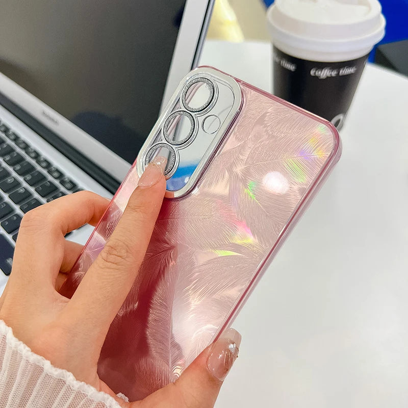 2024 New Fashion Colorful Phone Case For Samsung Galaxy S24 Ultra S24 Plus S23 Ultra Anti-Fall Glitter Phone Cover Funda