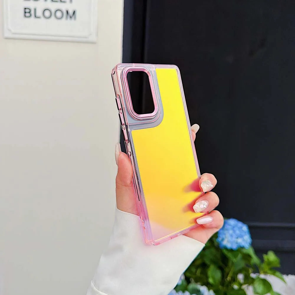 Laser Gradient Matte Shockproof Phone Case for Motorola Moto Edge 60 50 G04 G24 G05 G15 Power G Play 5G 2026 Stylus Fusion Cover