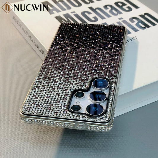Luxury Bling Full Shinny Diamond Case For Samsung S23 S24 S25 Ultra S25 Plus S25 S24 S23 S22 S21 S20 Note20 Ultra Glitter Cover