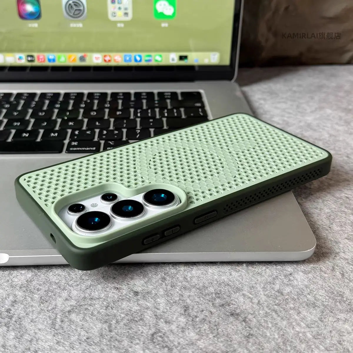Magnetic Cooling Breathable Mesh Hard PC Case For Samsung Galaxy S26 S25 S24 S23 Ultra For Magsafe Shockproof Slim Matte Cover
