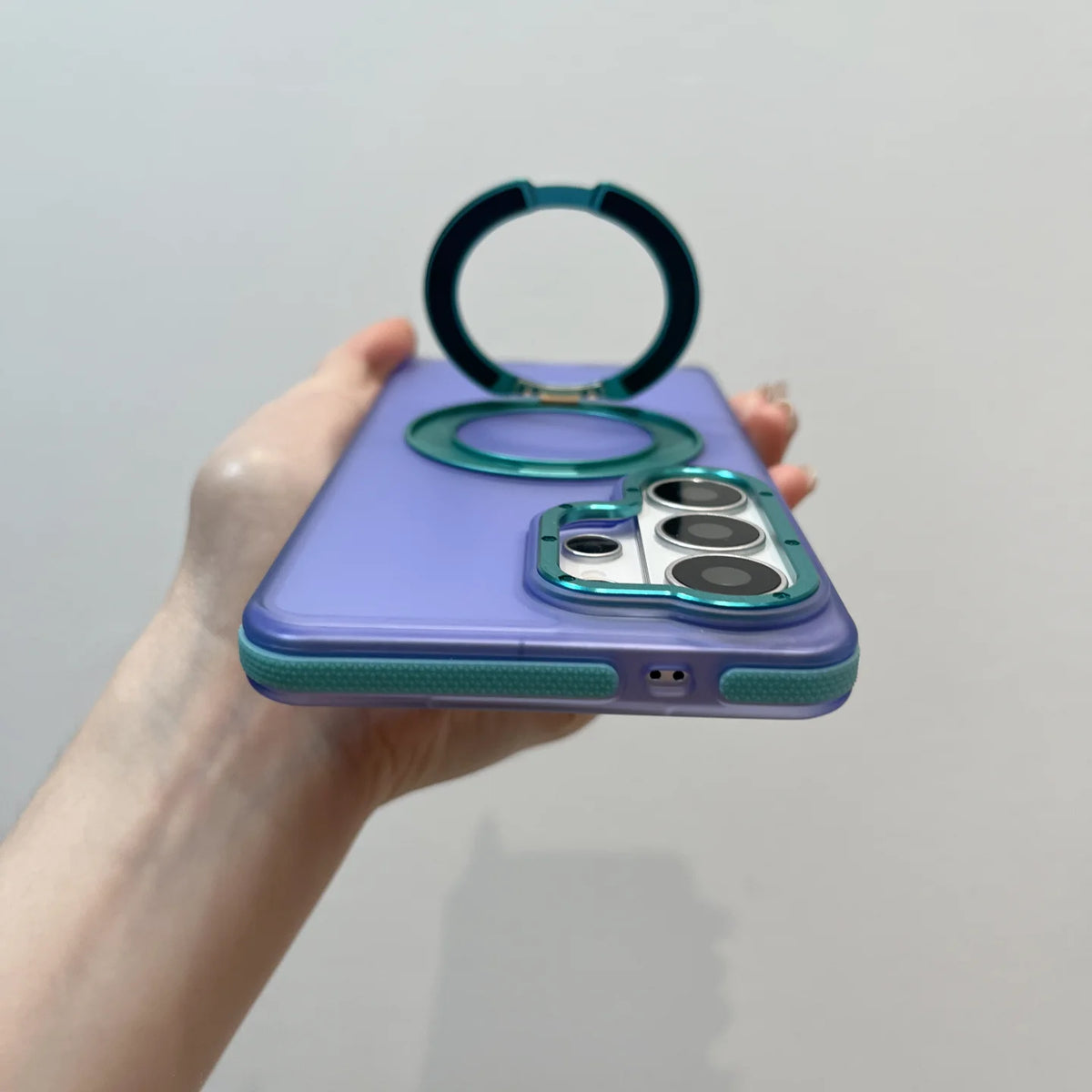 New for Magsafe 360°Rotatable Ring Stand Case for Samsung Galaxy S26 S25 S23 Ultra Plus S24FE S22Ultra Colorful Shockproof Cover