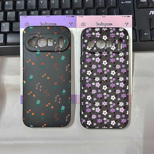 For 10Pro New Luxury Small Daisy Flower Phone Case for Google Pixel 10 9 Pro XL 8A 7A 6a 6 7 8 Pro 5G Soft Black Protector Cover