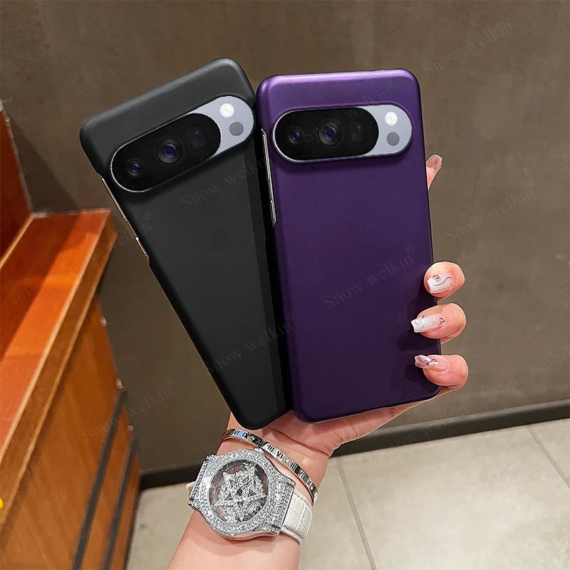Luxury Rubberized Matte Hard Plastic Case For Google Pixel 11 Pro XL Pixel11 Pro 11Pro Anti-Fingerprint PC Back Phone Case Cover