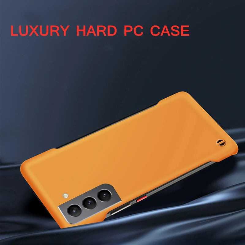 Ultra Slim PC Frameless Case For Samsung S25 Ultra S24 Plus S23 S22 S21 S20 S24 FE Note 20 Ultra 10 Plus Matte Hard Phone Cover