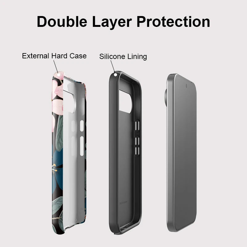 Fcicicase For Pixel 10 9 Pro Fashion Flower Print Phone Case For Google Pixel 10A 7A 8A 9 10 Pro XL Shockproof Matte Fundas