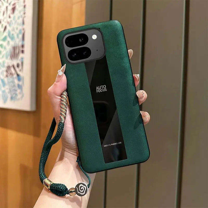 For Google Pixel 10 Pro Fold Case Business Style Lanyard Luxury Leather Anti-drop Cover For Google Pixel 10 Pro Fold Funda