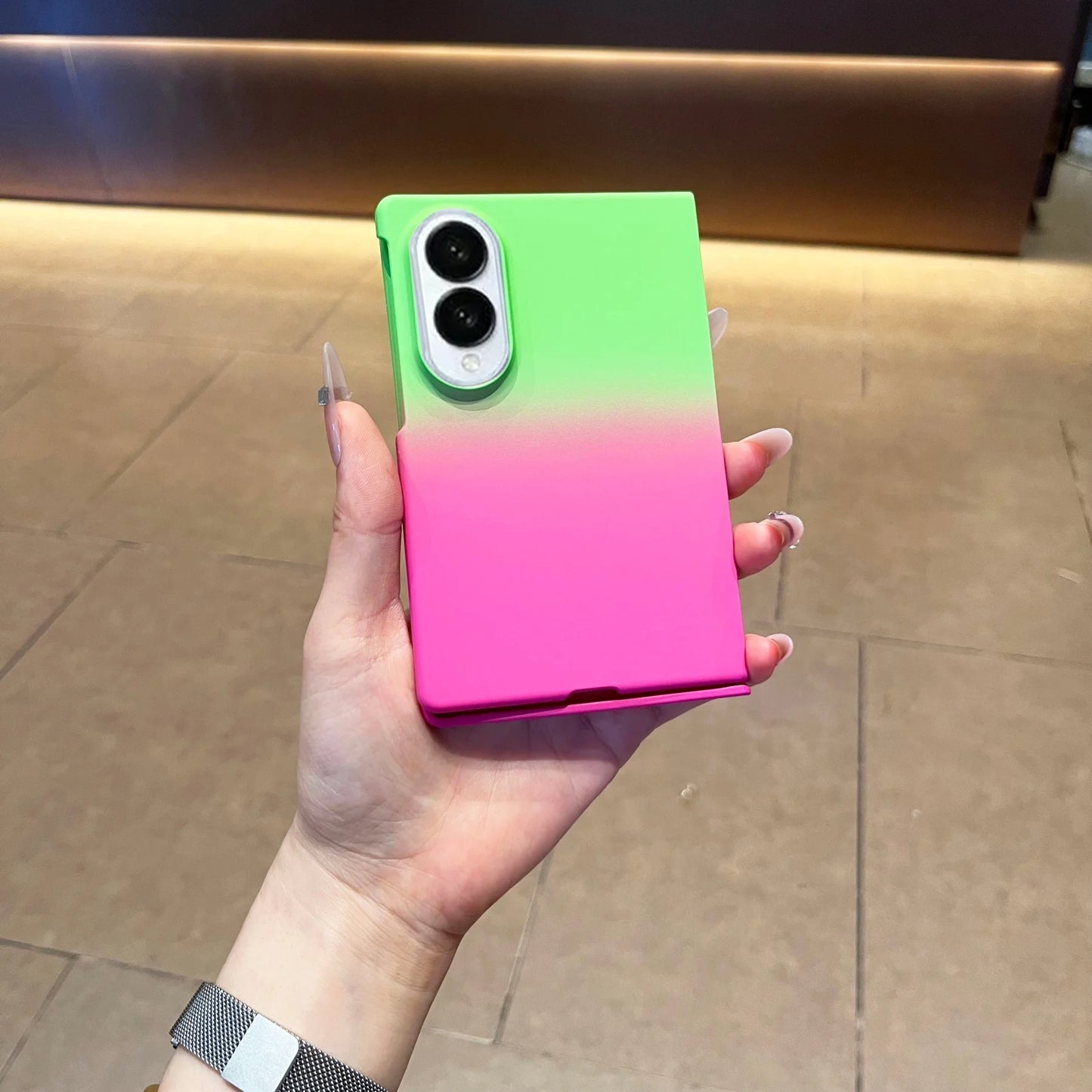 New Classic Korean Gradient Color Frosted Phone Case for Samsung Galaxy Z Fold 8 Wide Z Fold 8 Wide Shockproof Hard Cover