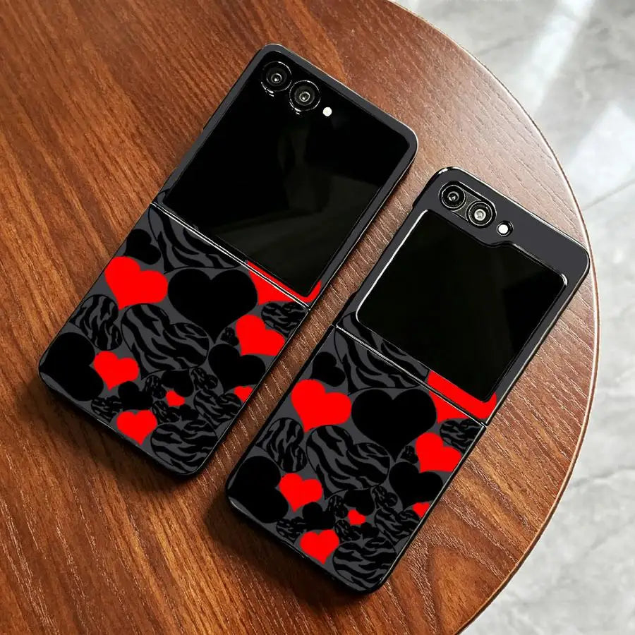 Back Phone Cover Funda Case for Samsung Galaxy Z Flip 8 Flip4 Z Fold 8 7 6 5 4 3 Flip7 FE Flip3 Z Flip 7 6 5 4 3 Flip6 Flip5