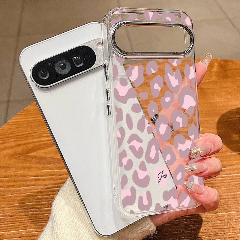Leopard Print Pattern TPU Phone Case For Google Pixel 10 9 8 7 Pro Pixel 9 10 Pro XL 7A 8A 9A Shockproof Soft Clear Back Cover