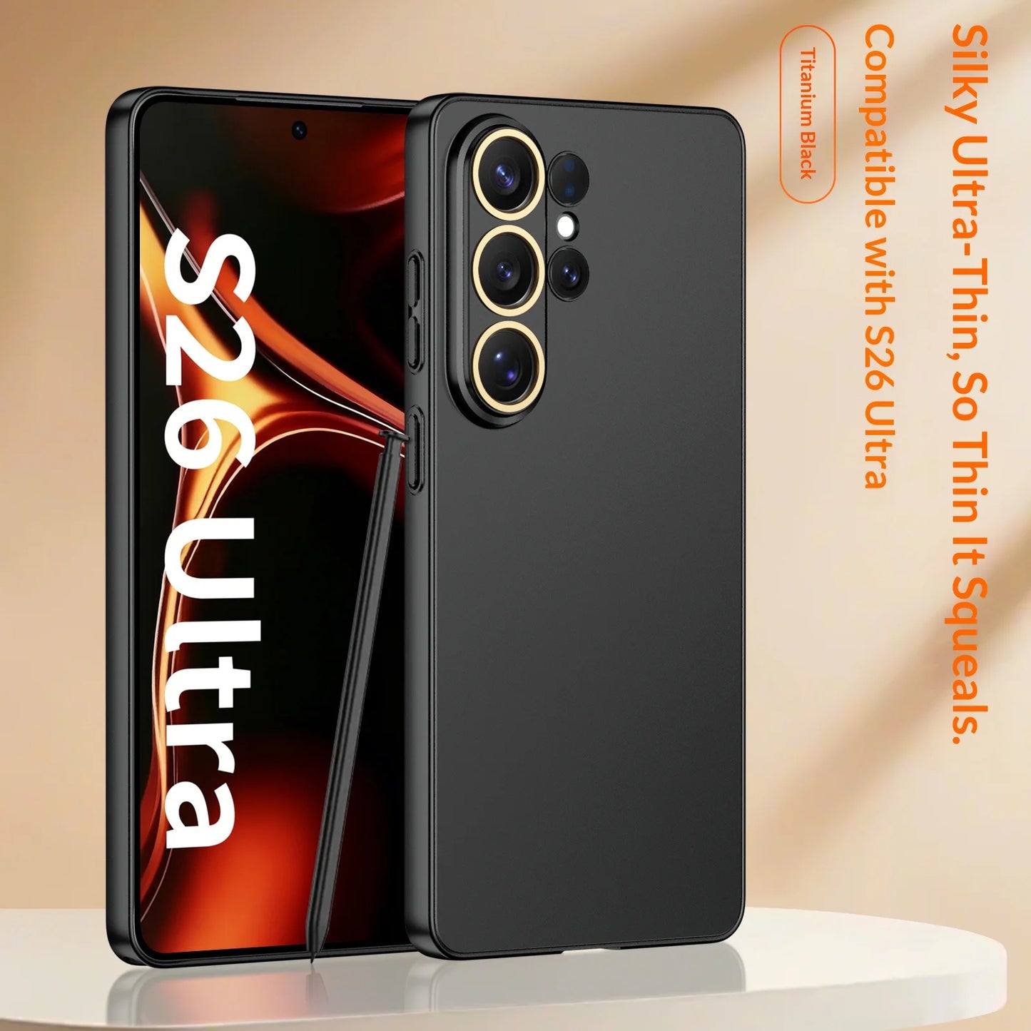 Ultra-thin Matte Business Transparent S26ultra Case for Samsung Galaxy S26 Ultra Lens Protection Shockproof Skin Feel Hard Cover