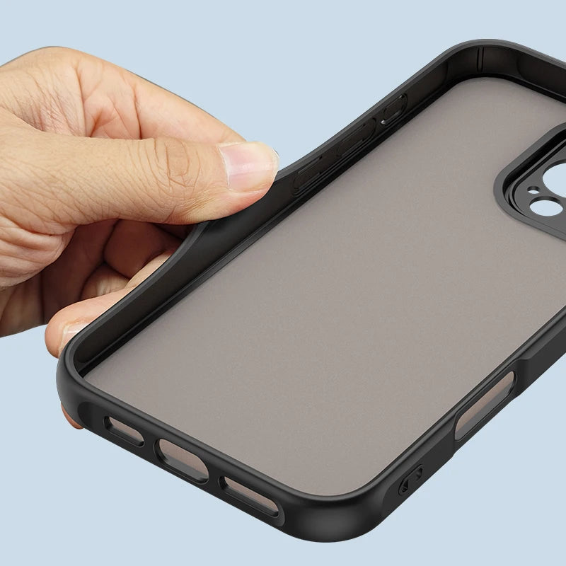 Luxury Matte Cases For Google Pixel 9A 9 Pro XL Case Pixel9 9A  Armor Shockproof PC Hard Cover