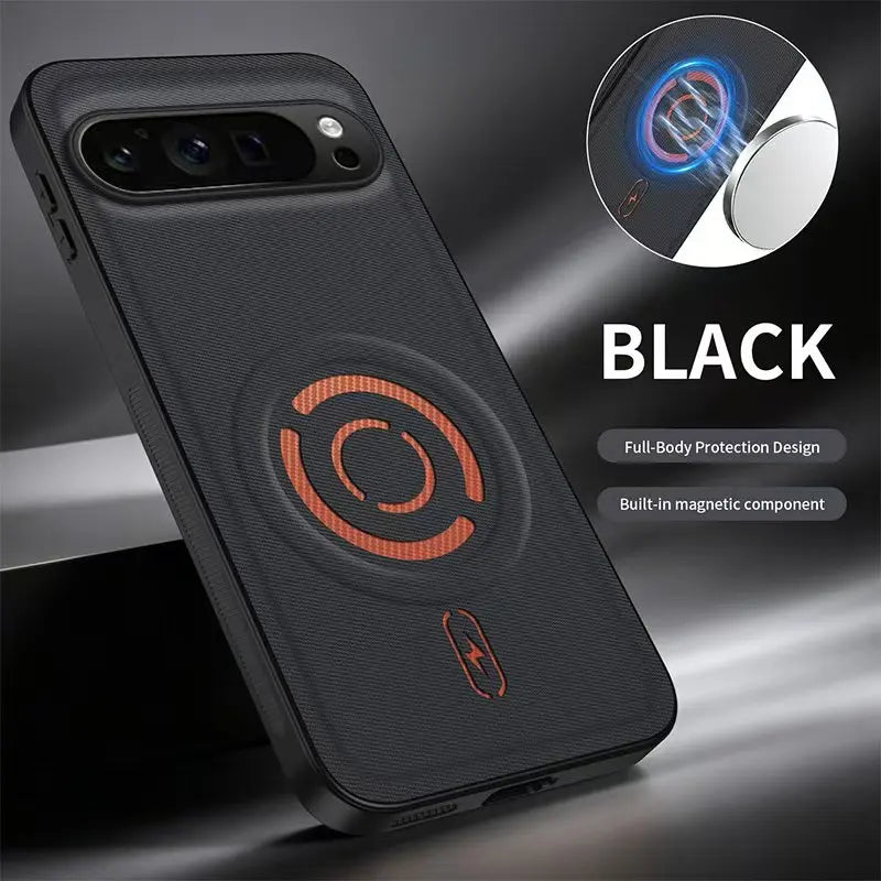Busines Luxury Technology Fabric Phone Case For Google Pixel 11 Pro XL 6 7 8 9 10 Pro 10A 9A 8A for Magsafe Anti-drop Back Cover
