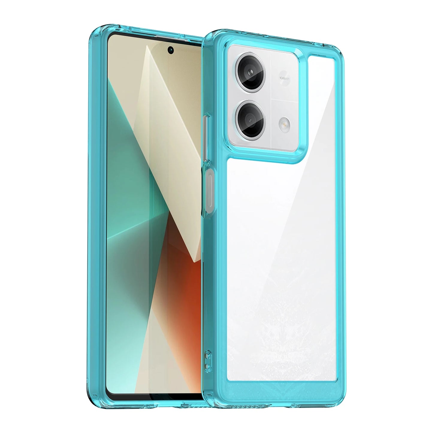For Redmi Note 13 Pro 5G Case For Redmi Note 13 Pro 5G Cover 6.67 inch Colorful Soft Edge Silicone Transparent Bumper