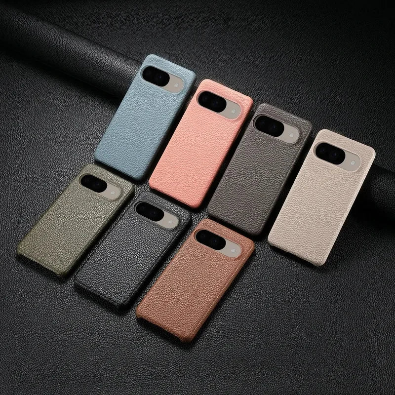 Please Select A Model To Purchase For Google Pixel 10 Pro XL 9A 8 Pro Business Litchi Pattern Leather Skin Friendly Case