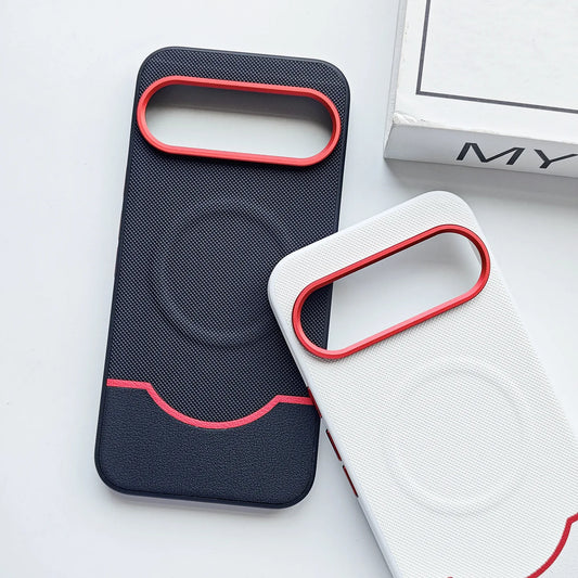 Case For Google Pixel 11 10 9 Pro XL 10a 9a Magnetic Diamond Pattern Frosted Non Slip PU Leather Cover For Google11 Pro XL