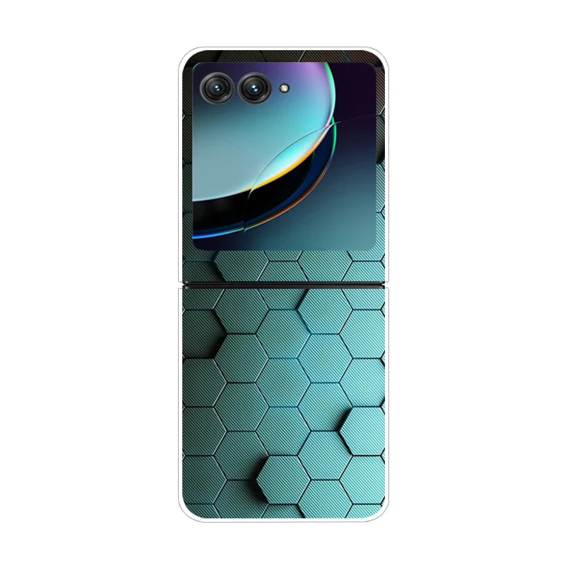 For Motorola Razr 50 Ultra Case Cute Transparent PC Hard Case Back Cover For Moto Razr 50 Ultra Phone Coque 50Ultra Plus Capa