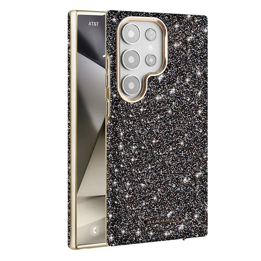 For Samsung Galaxy S24 S25 Ultra S25 Plus Electroplated Flash Powder Magsafe Phone Cas Fall Prevention Wireless Charging Cover