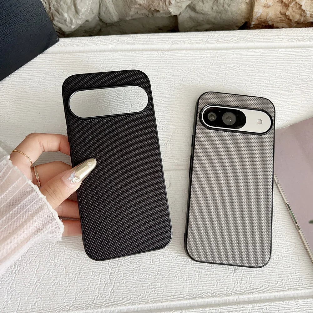 Touch feel of nylon pattern cloth case For Google Pixel10 Pro XL Pixel 10 Pro 9 Pro 9A Pixel 8 8A 7A 7 Pro Soft TPU Phone Cover
