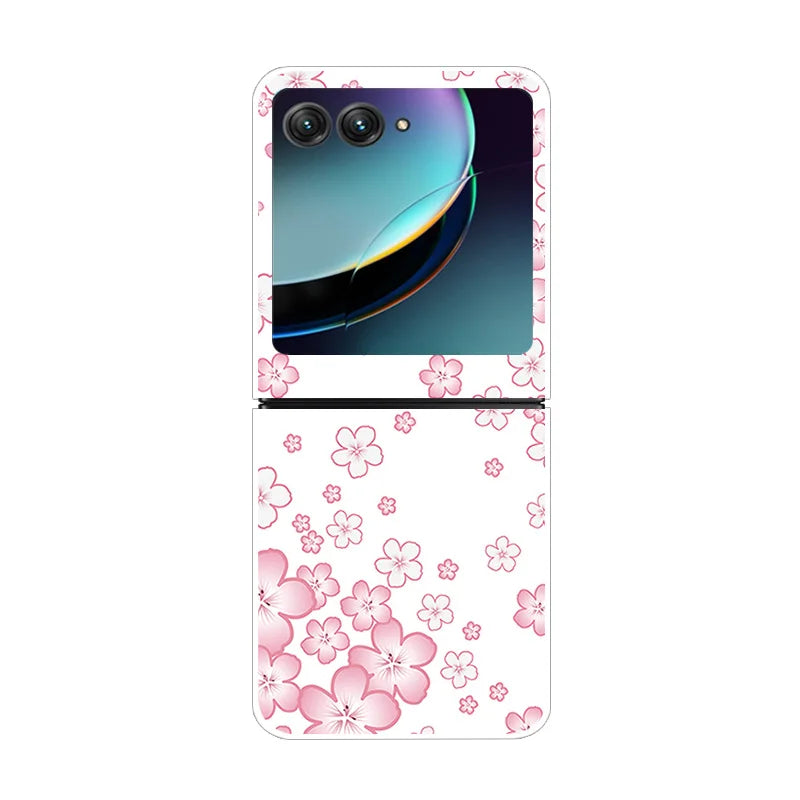 For Moto Razr40 Ultra 5G Case Plastic Wolf Lion Marble PC Hard Back Covers for Motorola Razr 40 Ultra Razr+ Razr4 2023 Capa