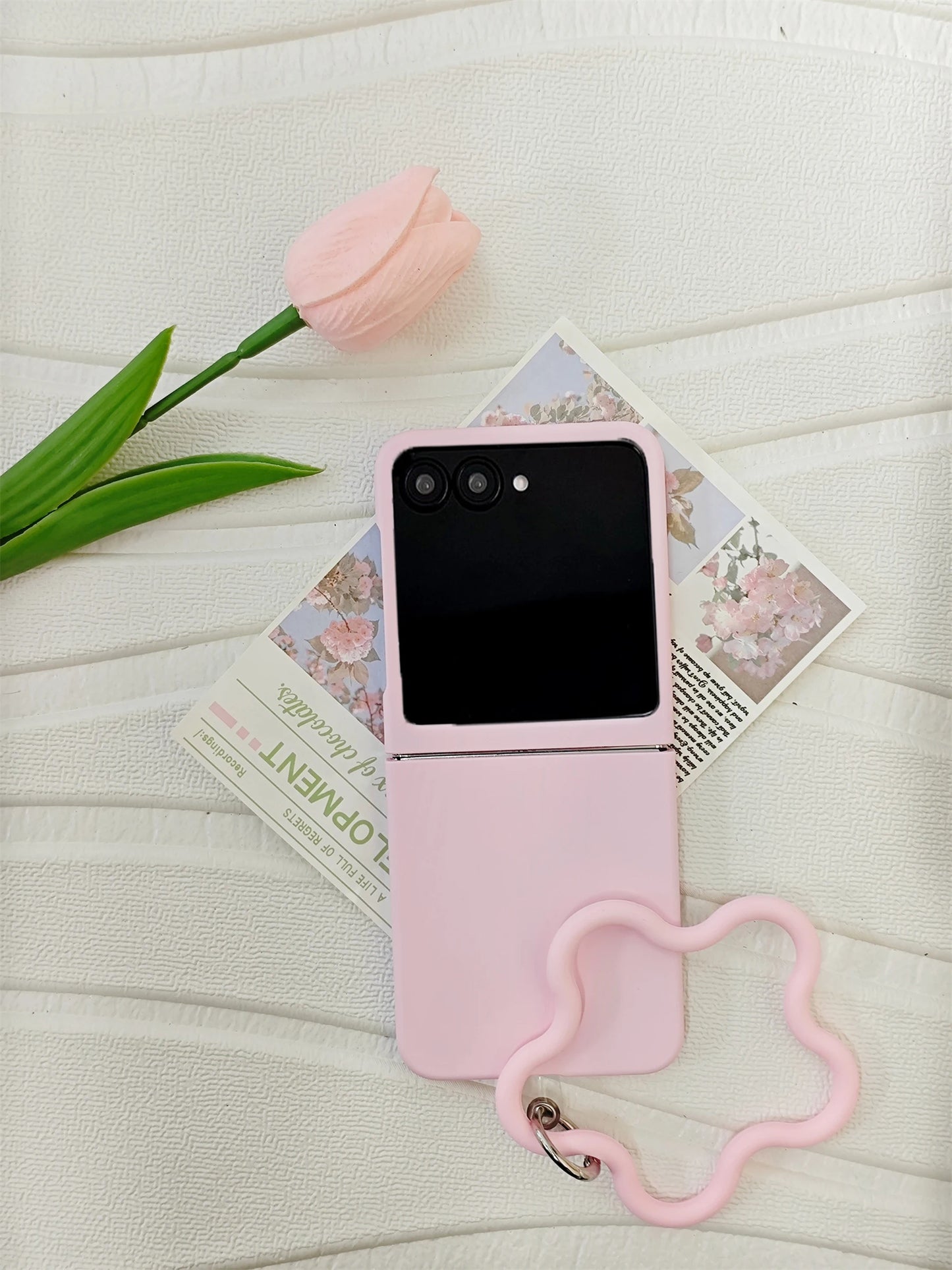 Cute Korean Gradient Color Case with Silicone Star Bracelet for Motorola Razr70/60/50 Ultra Razr60 Pro Razr 70/60/50 Back Cover