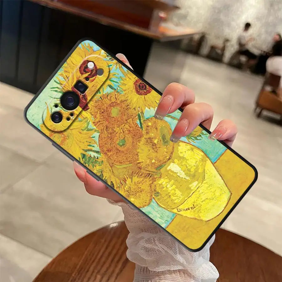 Van Gogh Art Soft Shell Phone Case for Google Pixel 6a 6 7 8 Pro 8a 9a 7a 10 9 Pro XL