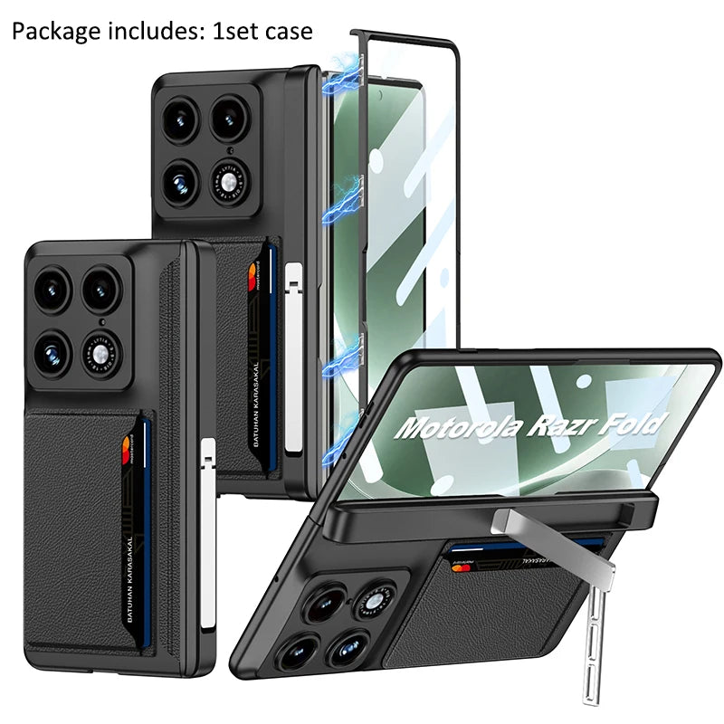 Cards Pocket Bag Protector Case For Motorola Razr Fold Hinge Protection Plastic with Film Card Bag For Motorola Razr Fold