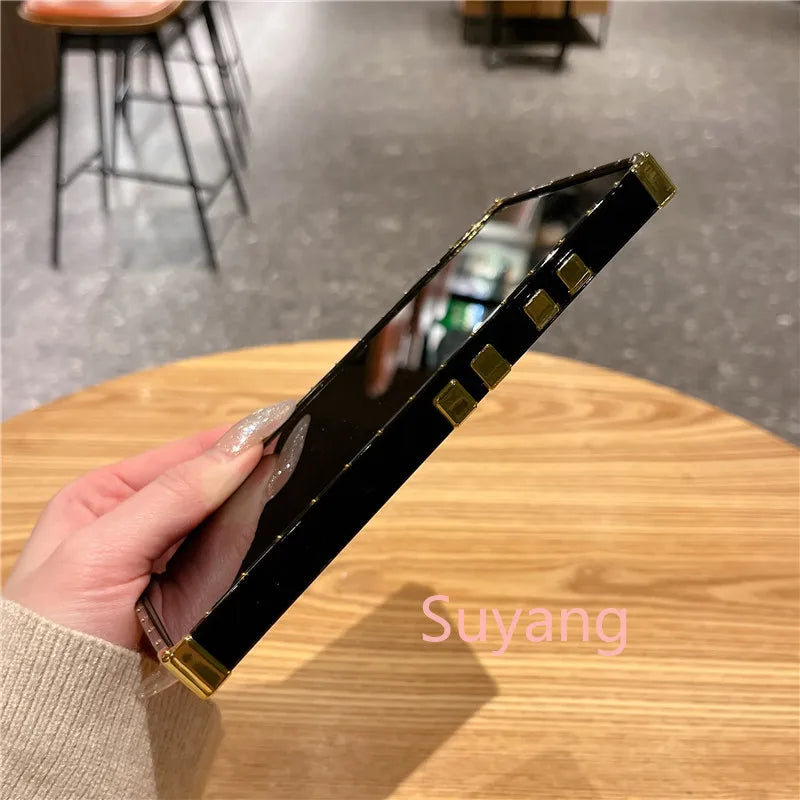 Luxury Diamond Bling Phone Ring Holder Case For Samsung Galaxy S26 S25 Ultra S24 S23 S22 S21 S20 FE S10 Plus Glitter Plaid Cover