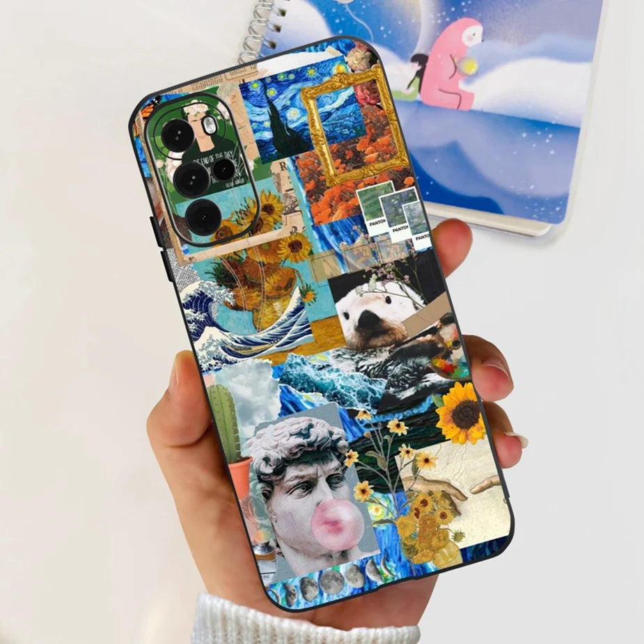 For Motorola Moto G22 Case XT2231-2 New Fashion Painted Cover Soft Silicone Phone Case For Moto G22 G 22 MotoG22 Back Cover Bags