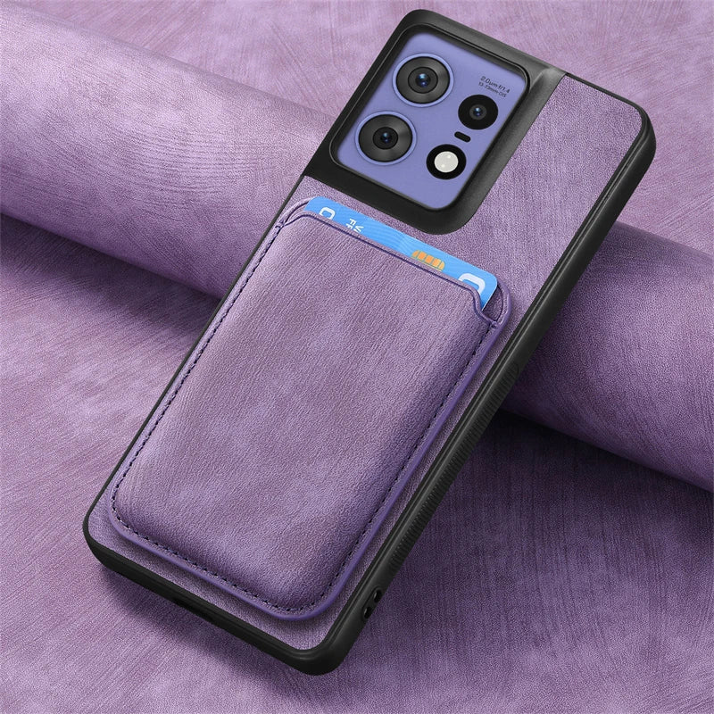 2 in 1 Detachable Magnetic Cards Slot Wallet Leather Case For Motorola Edge 50 Fusion Moto Edge50 Pro Ultra Shockproof Cover