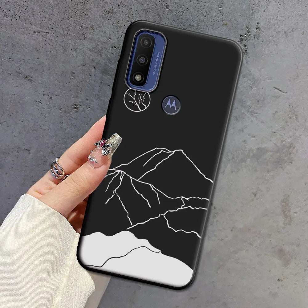 For Moto G 5G Plus G Power Pure Case Soft Silicone Beauty Floral TPU Phone Case For Motorola Moto G 5G 2022 2024 Back Cover