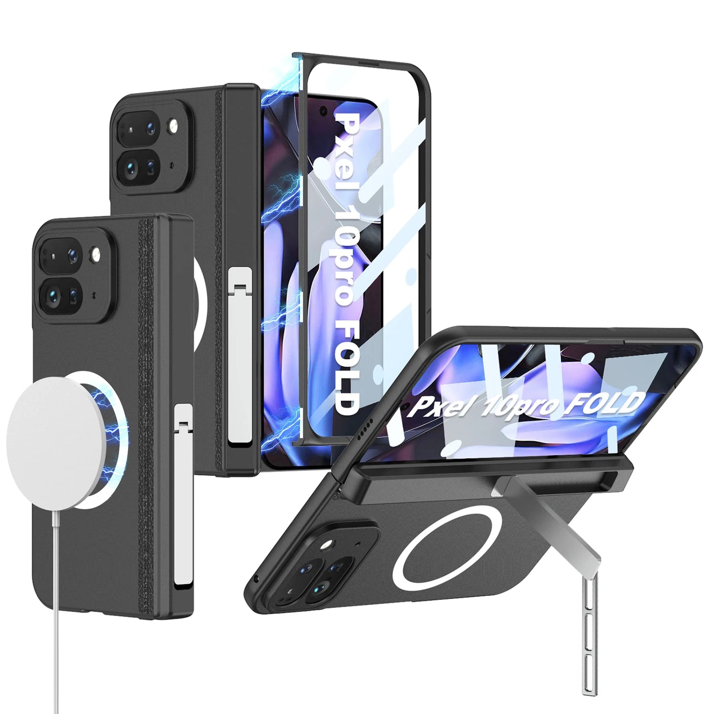 For Google Pixel 10 9 Pro Case Magnetic Hinge All-included Magsafe Wireless Charge Screen Glass Cover For Pixel 10 Pro Fold Case