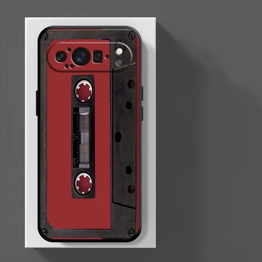 Case for Google Pixel 10A 8a 9a 7a 6 7 8 Pro 10 9 Pro XL 6a Funda Phone Cover Vintage Cassette